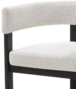 Jídelní židle HAILEY z masivu světle béžová/tmavě hnědá