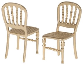 Maileg Kovová Vintage stolička zlatá 1ks