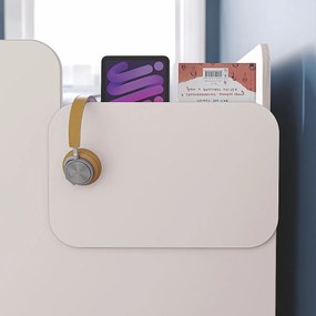 Vyvýšená posteľ s rebríkom Pure Modular - biela