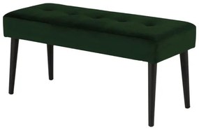 Jedálenská lavica Gwen (zelená, 95x45x38 cm)