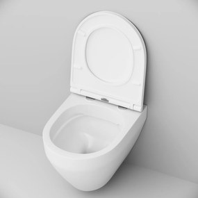 Závesné WC AM.PM Spirit 2.0 CSB1700SC bezokrajové, so sedadlom Microlift, biele