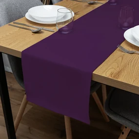 Biante Dekoračný behúň na stôl Rongo RG-064 Tmavo fialový 45x140 cm