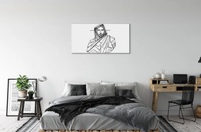 Obraz na plátne Ježiš výkres 140x70 cm