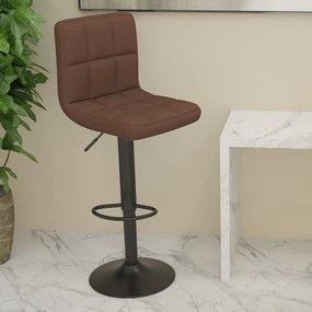 Barová stolička hnedá látková