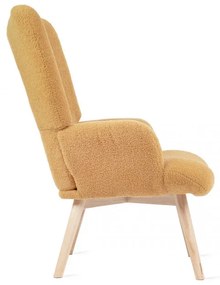 Kreslo MOSS TEDDY BOUCLÉ horčicové ALL 828572