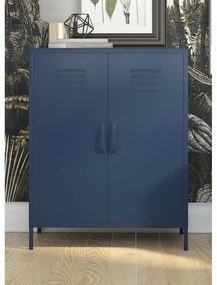 Modrá kovová skrinka 80x102 cm Bradford - Queer Eye