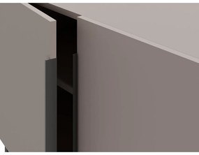Sivo-béžová nízka komoda 200x80 cm Titan – Marckeric