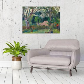 Obraz - Paul Gauguin, Te raau rahi (The Big Tree), reprodukcia (70x50 cm)