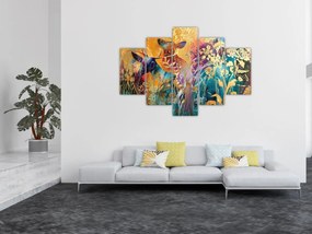 Obraz - Abstraktná maľba prírody (150x105 cm)