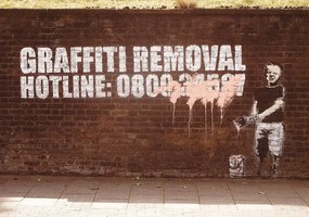 Plagát, Obraz - Graffity Removal Hotline, Banksy