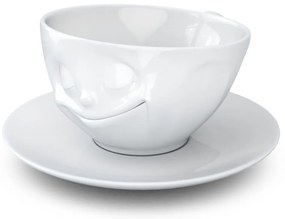 Biela šťastná porcelánová šálka na kávu 58products, objem 200 ml