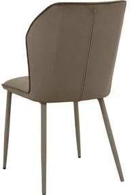 Hnedé zamatové jedálenské stoličky v súprave 2 ks Wilma – Støraa