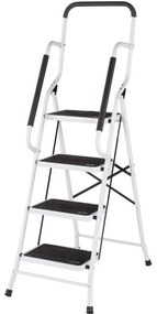 4-stupňový kovový rebrík so zábradlím