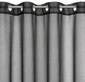 ZÁCLONA NA KRÚŽKOCH MARION 140X250 CM ČIERNA