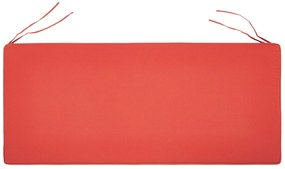 Vankúš na lavičku 152 x 54 cm červený VIVARA Beliani