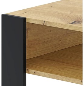 Konferenčný stolík Corosta 2 (dub artisan + čierna) . Vlastná spoľahlivá doprava až k Vám domov. 1097158