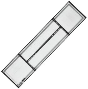 LED Prisadený panel BRISBANE LED/36W/230V 4000K 29,5x119 cm čierna