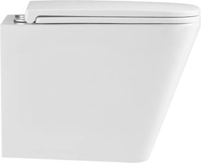 Erga Mery+, závesná WC misa 485x360x360mm, Rimless Tornado 2 + toaletné sedadlo s pomalým zatváraním, biela, ERG-V03-MERY-TO2-WH