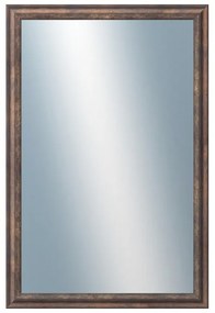 DANTIK - Zrkadlo v rámu, rozmer s rámom 40x60 cm z lišty TRITON meď antik (2141)