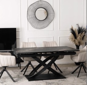 Keramický rozkladací stôl IBIZA 160-240 cm čierny