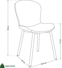 FIORA Svetlosivé Taupe (látka Basel 34) / béžový rám - MODERNÁ ČALÚNENÁ STOLIČKA DO OBÝVAČKY/ JEDÁLNE LOFT