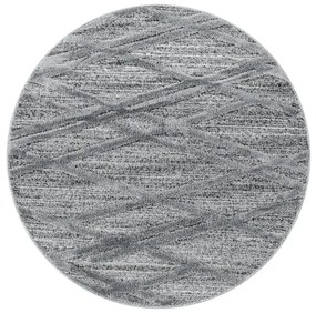 Ayyildiz Kusový koberec PISA 4706, Okrúhly, Sivá Rozmer koberca: 80 cm KRUH