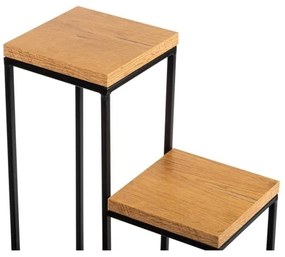 Stojan na kvety KASKADA 70x34 čierna/hnedá