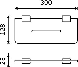 Nimco Polica, 30 cm IXI - Ki-X430-90