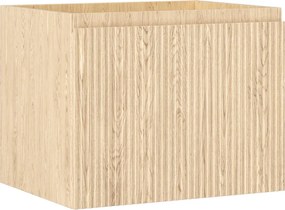 Mexen Rivel, kúpeľňová skrinka 60 cm, 1 zásuvka, drážkovaná, dub, 91A20-06047-1-BF81