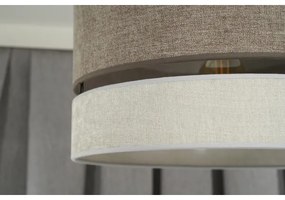 Duolla - Prisadený luster DOUBLE 1xE27/15W/230V pr. 40 cm hnedá/šedá