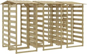 Pergola so strechami 6 ks100x90x200 cm impregnované borovicové drevo