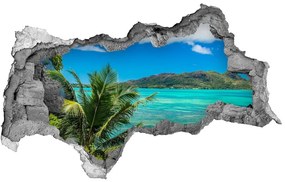 Fotoobraz diera na stenu Seychely coast nd-b-93632488