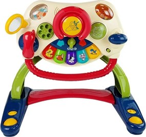 LEAN Toys Interaktívne detské chodítko Volant 3 v 1 Zvukové melódie Telefónne zvieratká pre bábätká