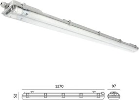 LED technické žiarivkové svietidlo T8 2xG13/18W/230V 4000K IP65 127 cm