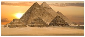 Obraz - Pyramídy (120x50 cm)