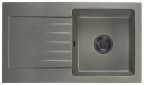 Kuchynský drez Lemmion (sivá) (s 1 otvorom pre batériu) (L). Vlastná spoľahlivá doprava až k Vám domov. 1066136