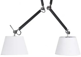 Industriálny luster Zyta 2S čierne/strieborná