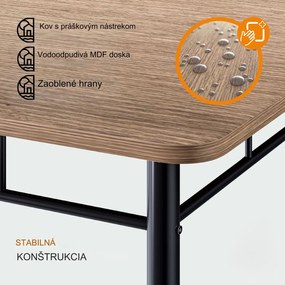 InternetovaZahrada Jedálenský set Leo - hnedá