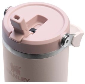 Svetloružová termoska 890 ml IceFlow Flip Straw 2.0 – Stanley