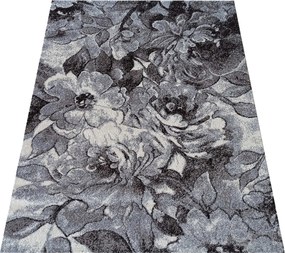 DY Sivý koberec s kvetinovým vzorom Panamero 16 Rozmer: 240x330 cm