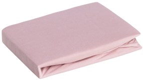 JERSEY PRESTIERADLO 180X200 CM, VÝŠKA 30 CM PÚDROVO RUŽOVÉ