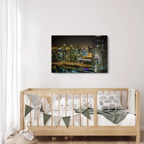 Obraz nočného mesta (90x60 cm)