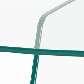Sklenený konferenčný stolík Samos 80 cm číry