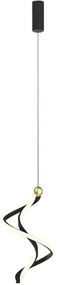 LED Luster na lanku COLIA LED/19W/230V čierna/zlatá