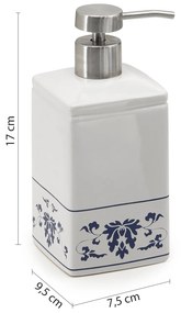 Gedy Gedy, CIXI dávkovač mydla na postavenie, porcelán, modrá/biela, CX8189
