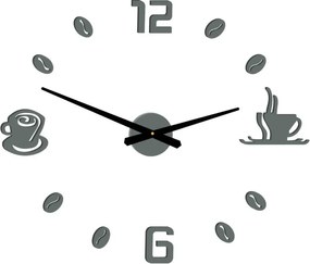 Nalepovacie hodiny na stenu káva I SENTOP 12P023