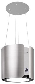 Skyfall Smart, digestor, 45 cm, ostrovčekový, 402 m³/h, LED, nehrdzavejúca oceľ, strieborný