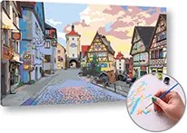 Maľovanie podľa čísel ZABUDNUTÁ ULIČKA  – stredná náročnosť