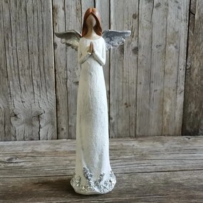 ANJEL so srdiečkom, modliaci 13X6,5X32 CM cena za 1ks