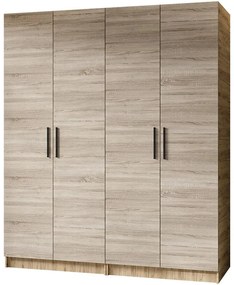 Skriňa X2 Gold 2d Dub Craft Zlatý/Dub Sonoma